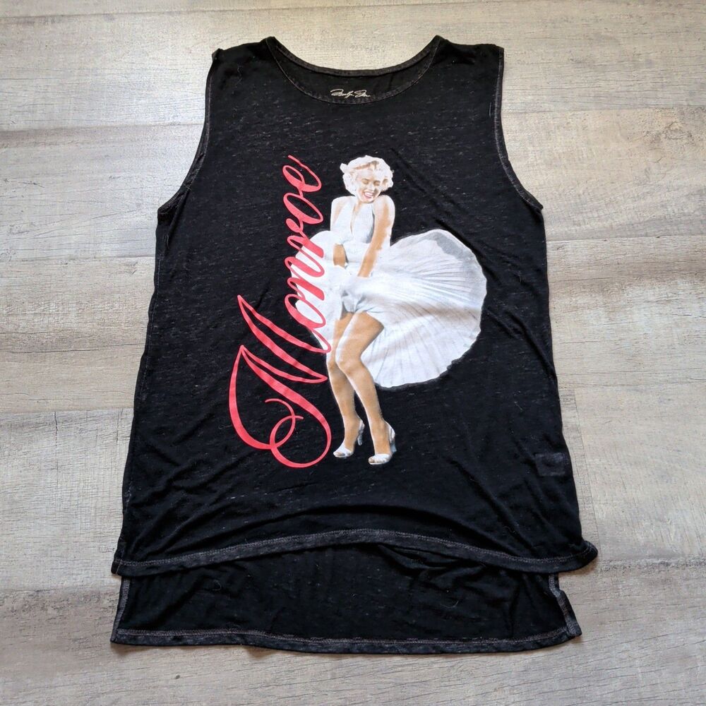 Marilyn Graphic Muscle Tank - Black